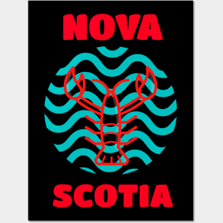 Nova Scotia, Seafood Lover Canada Lobster Posters and Art